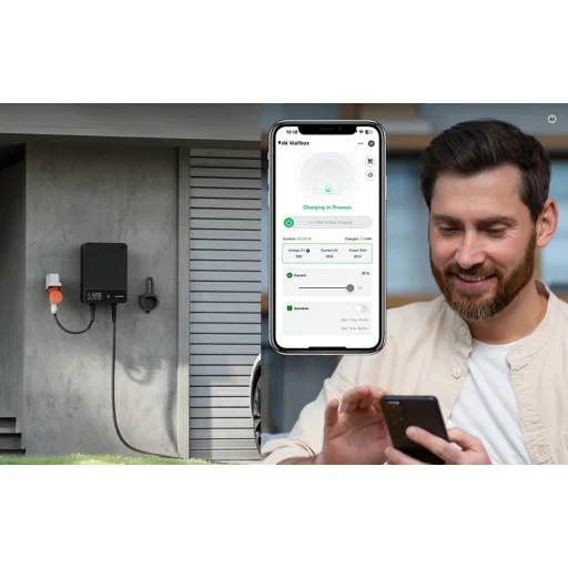 DEPOW deWB22B10A_DL 22 kW nástenná nabíjačka pre elektromobily s 10 m káblom - 4
