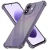 Xiaomi Redmi Note 17 4G / Redmi Note 17 5G nárazuvzdorné silikónové puzdro – Techsuit, priehľadné dymovo čierne thumbnail