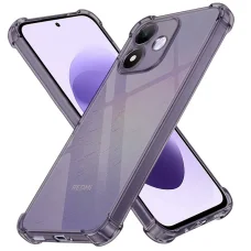 Xiaomi Redmi Note 17 4G / Redmi Note 17 5G nárazuvzdorné silikónové puzdro – Techsuit, priehľadné dymovo čierne