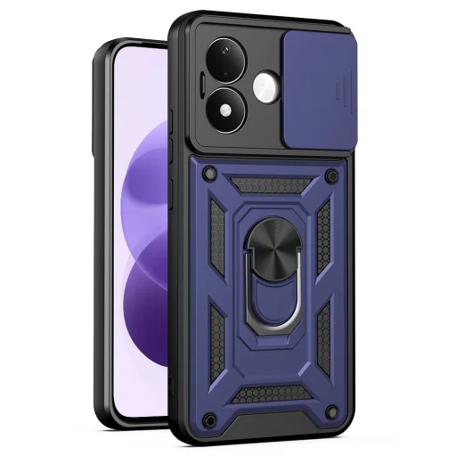 Modré puzdro Techsuit CamShield Series pre Xiaomi Redmi Note 17 4G a Redmi Note 17 5G - 1