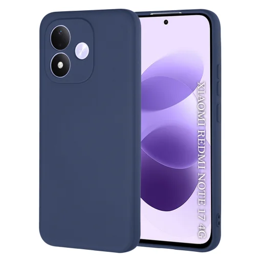 Xiaomi Redmi Note 17 4G / Redmi Note 17 5G sötétkék Techsuit SoftFlex szilikon tok - 1
