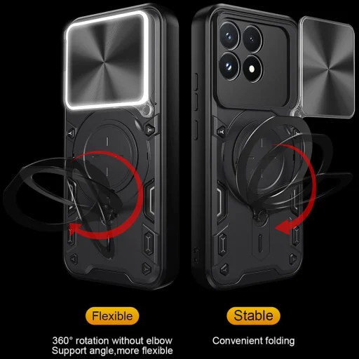 Modré puzdro Techsuit CamGuard Pro pre Xiaomi Poco F9 Pro - 5