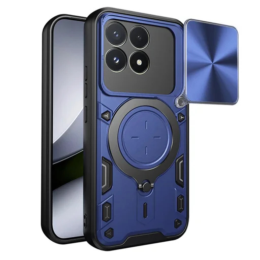 Modré puzdro Techsuit CamGuard Pro pre Xiaomi Poco F9 Pro - 1