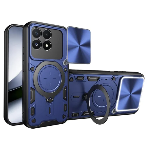 Modré puzdro Techsuit CamGuard Pro pre Xiaomi Poco F9 Pro - 2