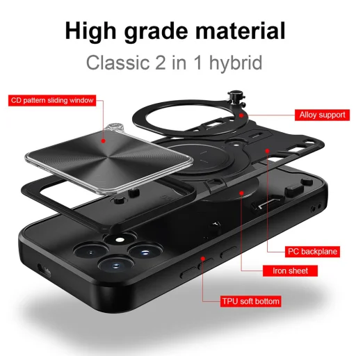 Modré puzdro Techsuit CamGuard Pro pre Xiaomi Poco F9 Pro - 3