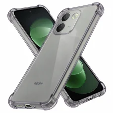 Xiaomi Redmi Note 17 Pro Max dymovo čierne Techsuit nárazuodolné priehľadné silikónové puzdro