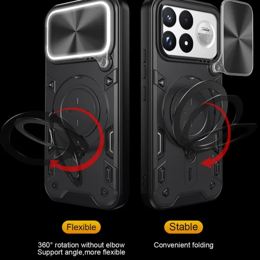 Modré puzdro Techsuit CamGuard Pro pre Xiaomi Poco F9 Ultra - 4