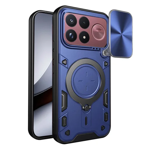 Modré puzdro Techsuit CamGuard Pro pre Xiaomi Poco F9 Ultra - 1