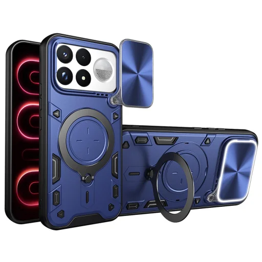 Modré puzdro Techsuit CamGuard Pro pre Xiaomi Poco F9 Ultra - 2