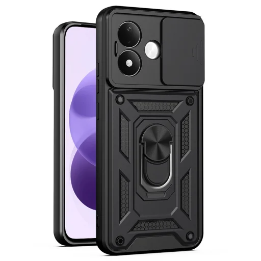 Čierne puzdro Techsuit CamShield Series pre Xiaomi Redmi Note 17 4G / Redmi Note 17 5G - 1