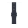 Apple Watch S12 GPS 46 mm s vesmírne sivým hliníkovým puzdrom a tmavomodrým športovým remienkom – M/L (mjej4mp/a) thumbnail