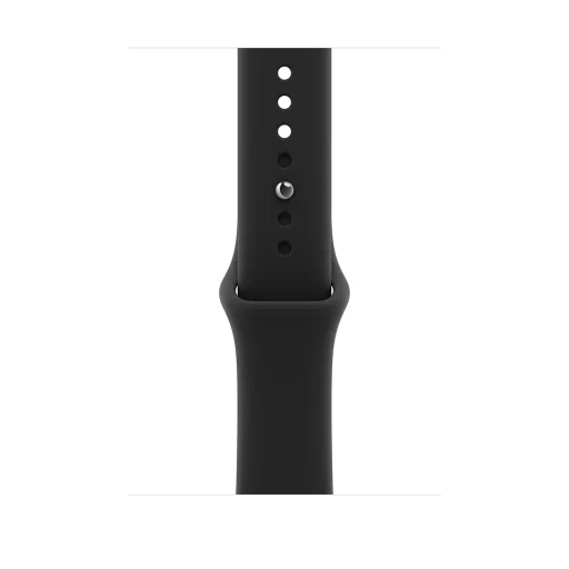 Apple Watch S12 GPS 42 mm s čiernym hliníkovým puzdrom, čiernym športovým remienkom – S/M (mjea4mp/a) - 2