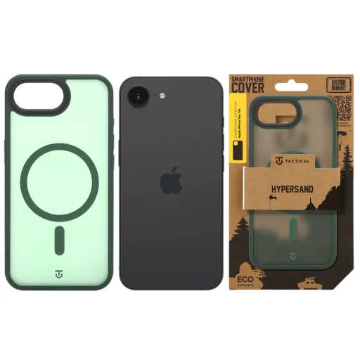 Apple iPhone 16e/17e lesné zelené puzdro Tactical MagForce Hypersand - 6
