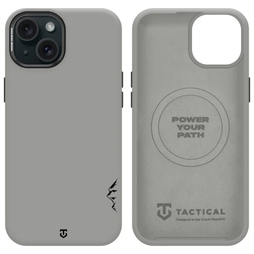 Silikónový kryt Tactical MagForce Velvet Smoothie 2.0 pre Apple iPhone 15 v hmlovom odtieni - 5