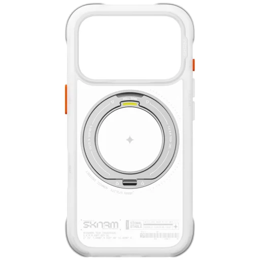 iPhone 18 Pro / iPhone 17 Pro biele puzdro SKINARMA Atlas MagSafe s otočným stojanom - 6