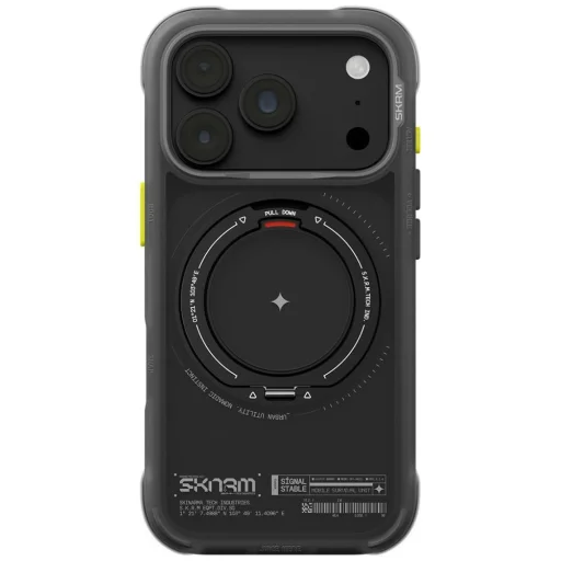 iPhone 18 Pro / 17 Pro SKINARMA Atlas MagSafe puzdro s 360° otočným stojanom, čierne - 1
