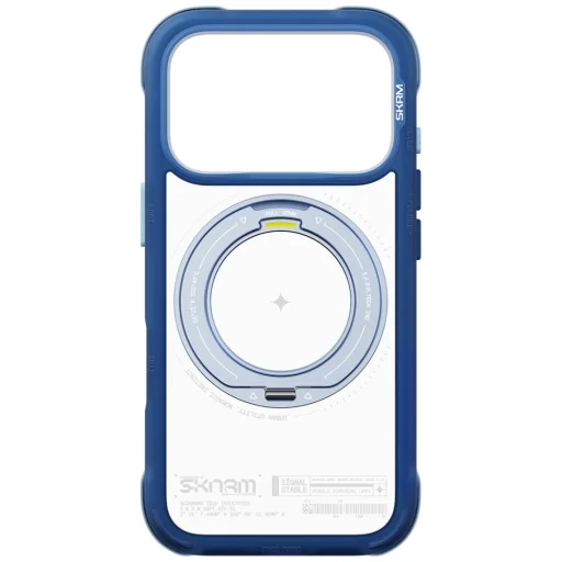 iPhone 18 Pro / 17 Pro SKINARMA Atlas MagSafe puzdro s otočným stojanom, modré - 6