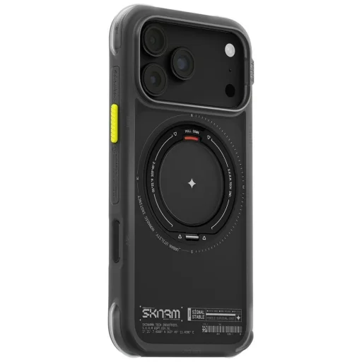 Čierne puzdro SKINARMA Atlas MagSafe pre iPhone 18 Pro Max / 17 Pro Max s 360° otočným stojanom - 4