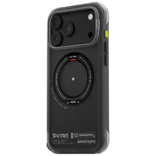 Čierne puzdro SKINARMA Atlas MagSafe pre iPhone 18 Pro Max / 17 Pro Max s 360° otočným stojanom - 5