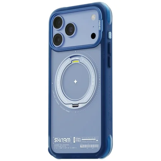iPhone 18 Pro Max a iPhone 17 Pro Max puzdro SKINARMA Atlas MagSafe s 360° otočným stojanom, modré - 3