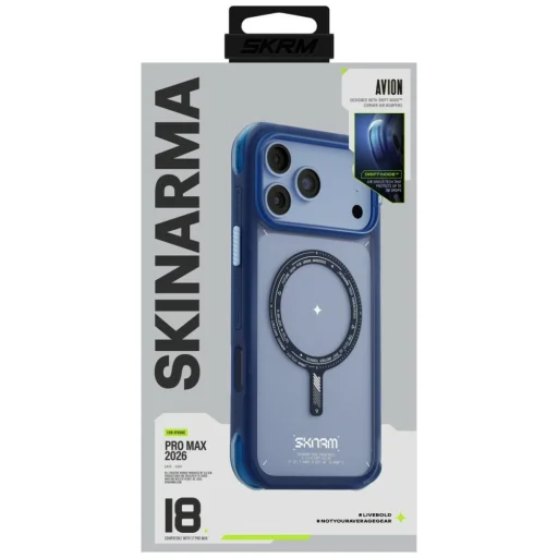 iPhone 18 Pro Max / iPhone 17 Pro Max modré puzdro SKINARMA Avion MagSafe - 7