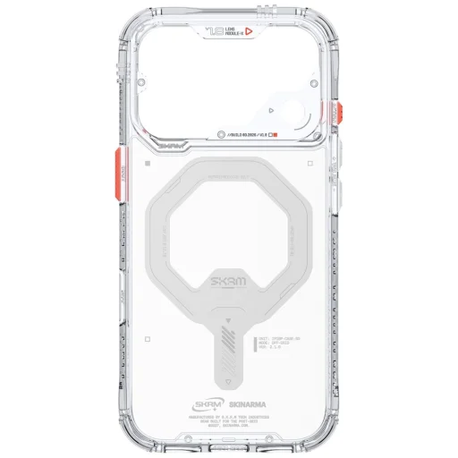 Priehľadný SKINARMA SAIDO Mag Charge MagSafe tvrdý kryt pre iPhone 18 Pro / 17 Pro - 4