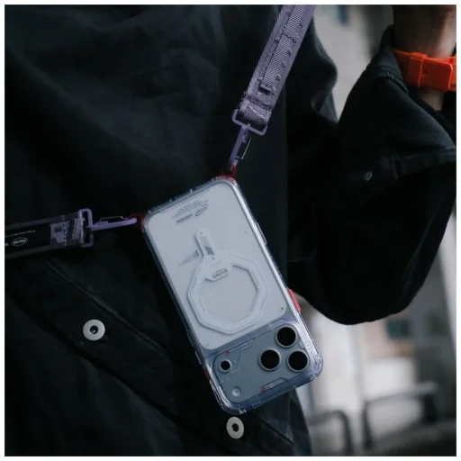 Priehľadný SKINARMA SAIDO Mag Charge MagSafe tvrdý kryt pre iPhone 18 Pro / 17 Pro - 7