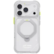 iPhone 18 Pro / iPhone 17 Pro SKINARMA Saturn MagSafe puzdro s otočným stojanom, mrazivé