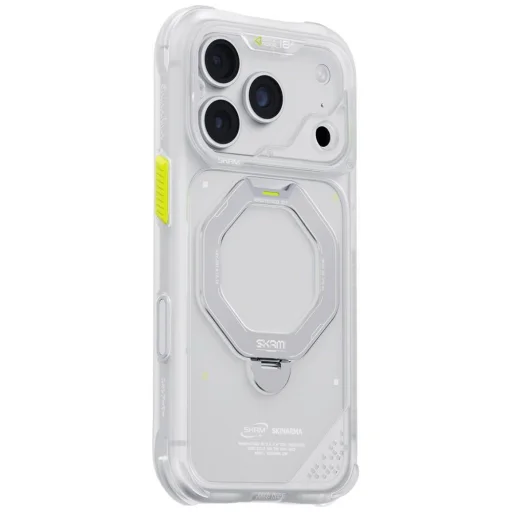 iPhone 18 Pro / iPhone 17 Pro SKINARMA Saturn MagSafe puzdro s otočným stojanom, mrazivé - 2