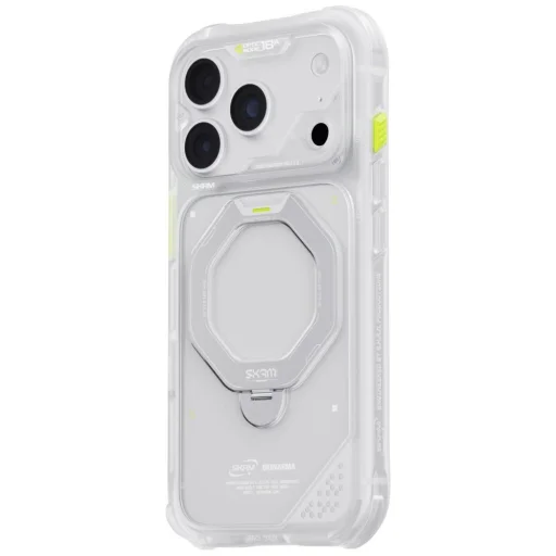 iPhone 18 Pro / iPhone 17 Pro SKINARMA Saturn MagSafe puzdro s otočným stojanom, mrazivé - 3