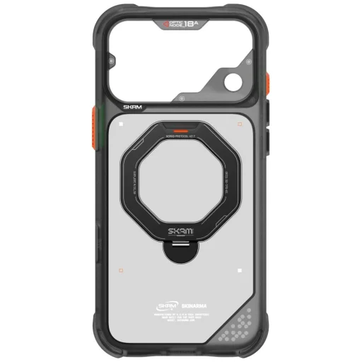 Čierne puzdro SKINARMA Saturn MagSafe pre iPhone 18 Pro Max / iPhone 17 Pro Max s otočným stojanom - 6