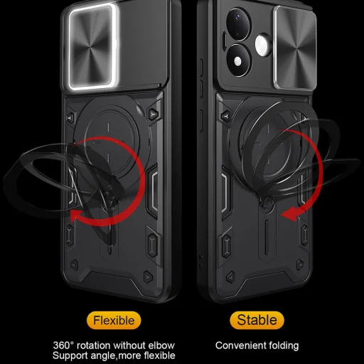 Čierne puzdro Techsuit CamGuard Pro pre Xiaomi Redmi Note 17 Pro Max - 4