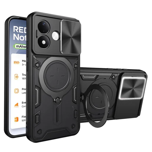 Čierne puzdro Techsuit CamGuard Pro pre Xiaomi Redmi Note 17 Pro Max - 2