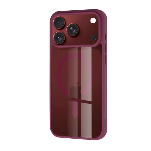 iPhone 18 Pro / iPhone 17 Pro Techsuit MagSafe Pro puzdro – tmavá čerešňa - 3