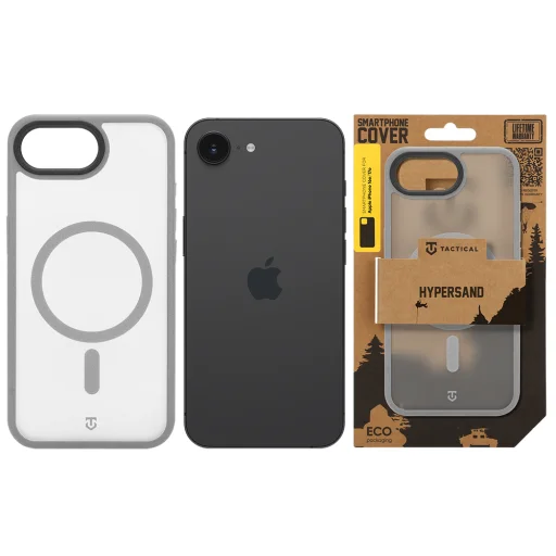 Apple iPhone 16e/17e svetlosivé puzdro Tactical MagForce Hypersand kompatibilné s MagSafe - 6
