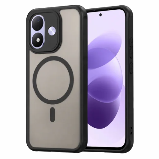 Xiaomi Redmi Note 17 4G / Redmi Note 17 5G Techsuit HaloFrost II MagSafe puzdro – čierne - 1