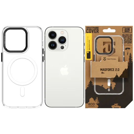  Apple iPhone 14 Pro fekete Tactical MagForce 2.0 átlátszó tok - 6