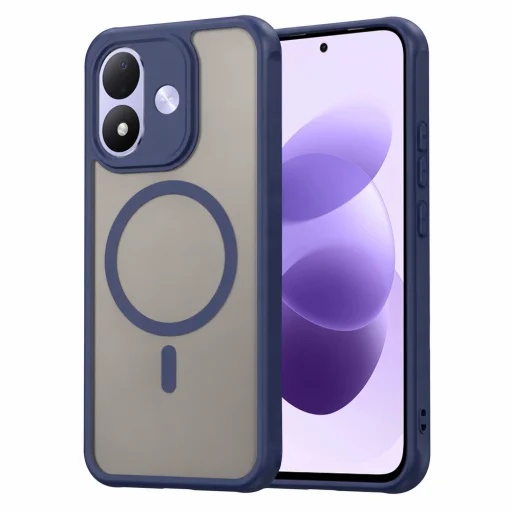 Xiaomi Redmi Note 17 4G / Redmi Note 17 5G námornícka modrá Techsuit HaloFrost II MagSafe puzdro - 1