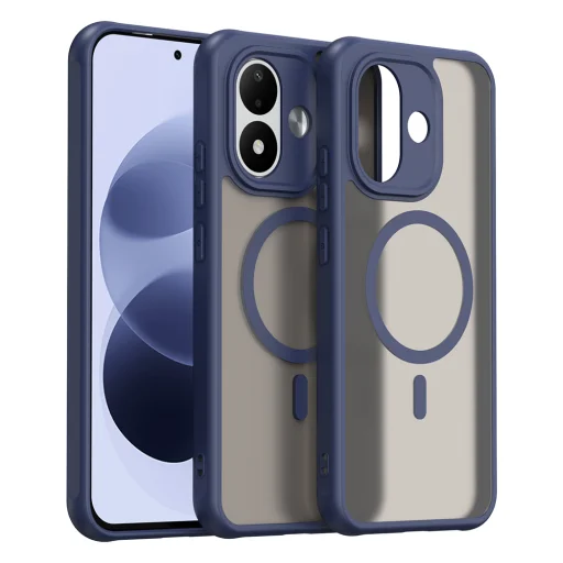 Xiaomi Redmi Note 17 4G / Redmi Note 17 5G námornícka modrá Techsuit HaloFrost II MagSafe puzdro - 2