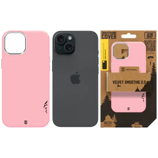 Apple iPhone 15 ružové puzdro Tactical MagForce Velvet Smoothie 2.0 - 7