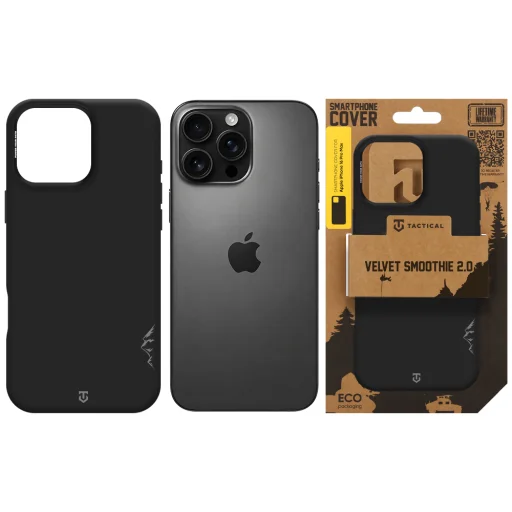 Apple iPhone 16 Pro Max asfaltovo sivé Tactical MagForce Velvet Smoothie 2.0 puzdro - 6