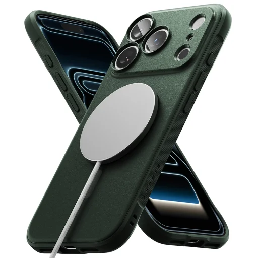 iPhone 18 Pro / iPhone 17 Pro tmavozelené puzdro Ringke Onyx MagSafe - 2
