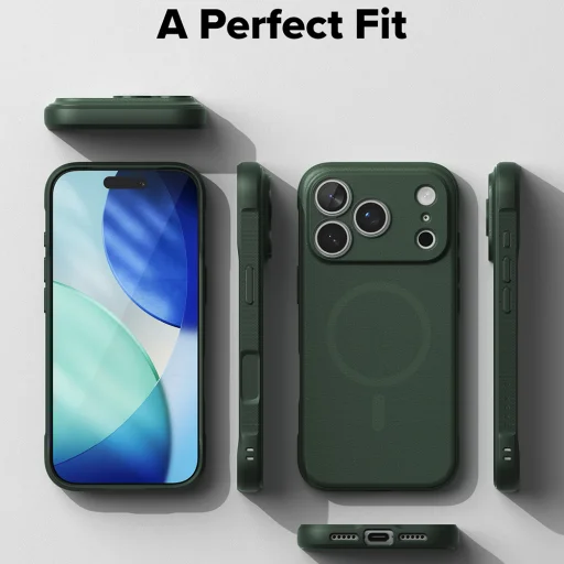 iPhone 18 Pro / iPhone 17 Pro tmavozelené puzdro Ringke Onyx MagSafe - 7