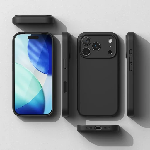 iPhone 18 Pro Ringke MagSafe silikónové puzdro, tmavočerešňové - 5
