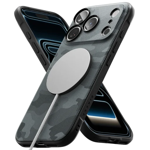iPhone 18 Pro / iPhone 17 Pro čierne maskáčové puzdro Ringke Onyx MagSafe - 2