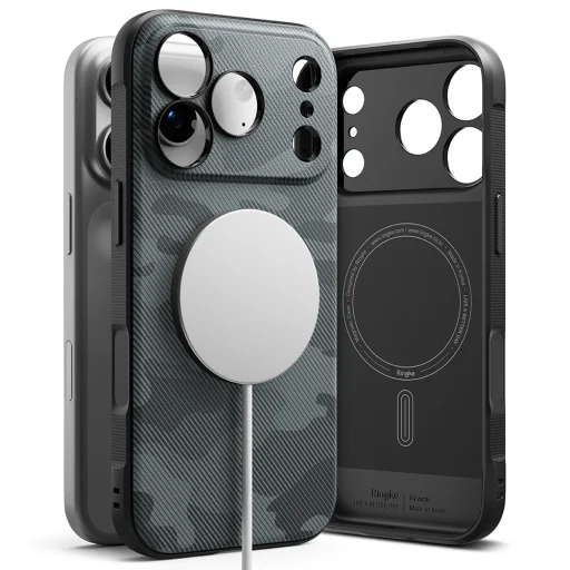 iPhone 18 Pro / iPhone 17 Pro čierne maskáčové puzdro Ringke Onyx MagSafe - 4