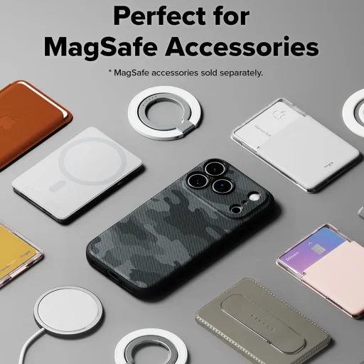 iPhone 18 Pro / iPhone 17 Pro čierne maskáčové puzdro Ringke Onyx MagSafe - 5