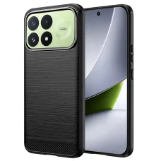Xiaomi Poco F9 Pro Techsuit Carbon Silicone nárazuvzdorné puzdro, čierne