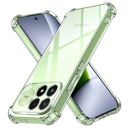 Xiaomi Poco F9 Pro Techsuit priehľadný, nárazuvzdorný silikónový kryt - 1