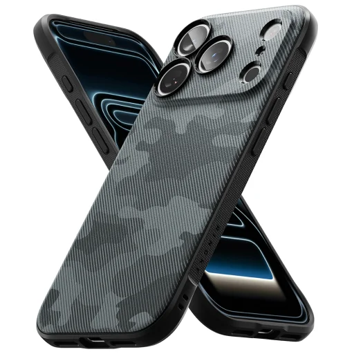 Čierne maskáčové puzdro Ringke Onyx pre iPhone 18 Pro a iPhone 17 Pro - 2